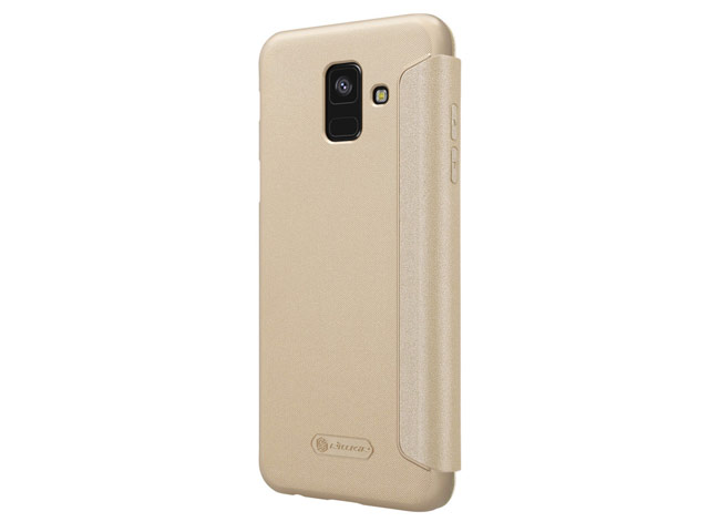 Чехол Nillkin Sparkle Leather Case для Samsung Galaxy A6 2018 (золотистый, винилискожа)