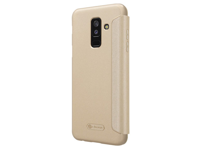 Чехол Nillkin Sparkle Leather Case для Samsung Galaxy A6 plus 2018 (золотистый, винилискожа)