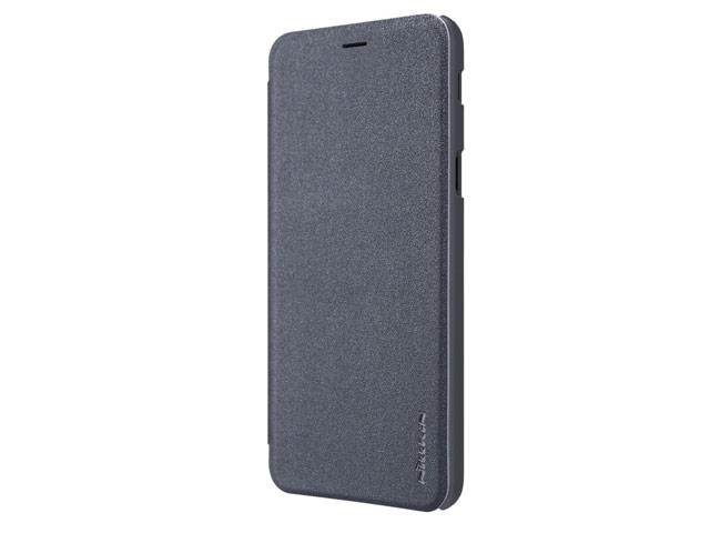 Чехол Nillkin Sparkle Leather Case для Samsung Galaxy J6 (темно-серый, винилискожа)