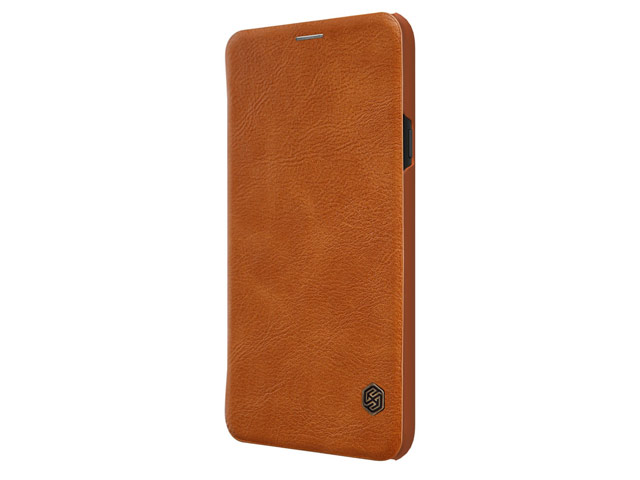 Чехол Nillkin Qin leather case для Samsung Galaxy J4 (коричневый, кожаный)