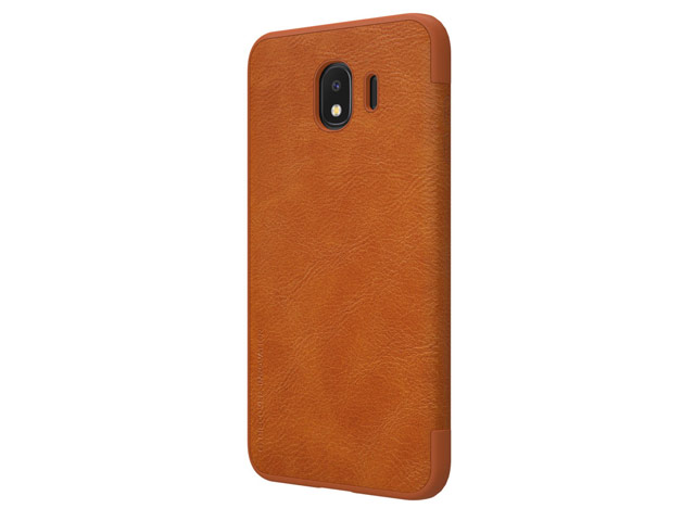 Чехол Nillkin Qin leather case для Samsung Galaxy J4 (коричневый, кожаный)