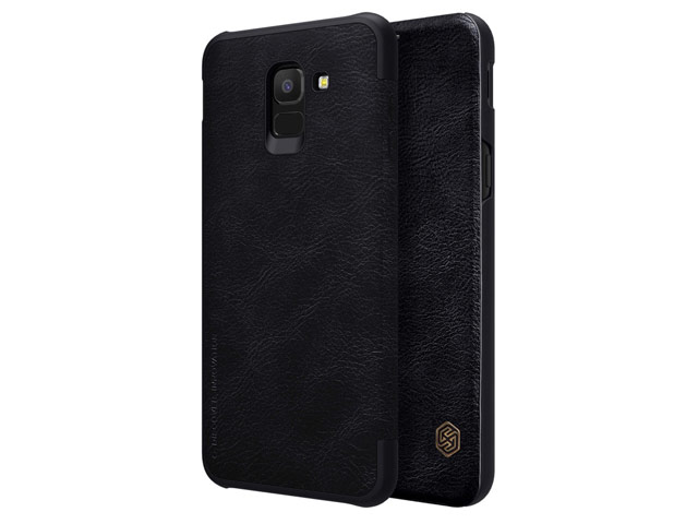 Чехол Nillkin Qin leather case для Samsung Galaxy J6 (черный, кожаный)