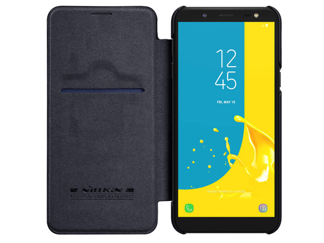 Чехол Nillkin Qin leather case для Samsung Galaxy J6 (черный, кожаный)