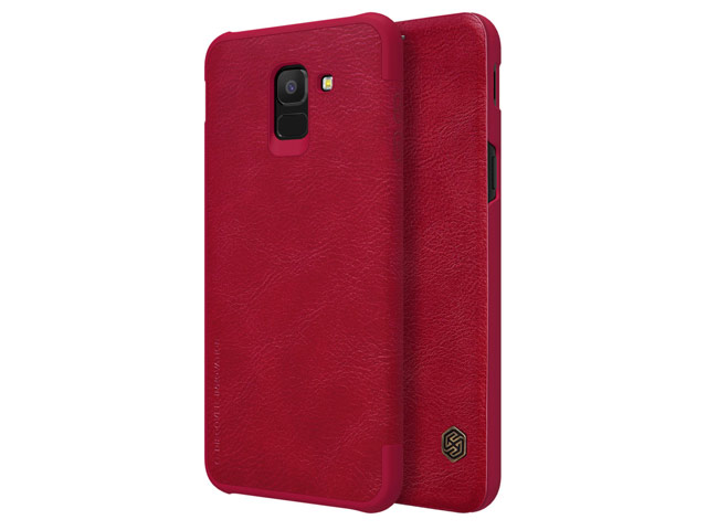 Чехол Nillkin Qin leather case для Samsung Galaxy J6 (красный, кожаный)