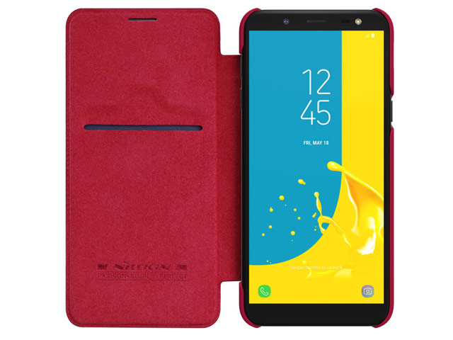 Чехол Nillkin Qin leather case для Samsung Galaxy J6 (красный, кожаный)