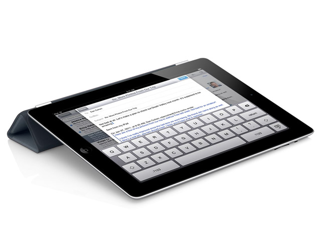 Чехол Apple iPad 2 Smart Cover кожанный (черный)