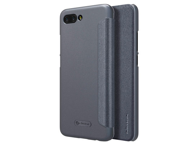 Чехол Nillkin Sparkle Leather Case для Huawei Honor 10 (темно-серый, винилискожа)