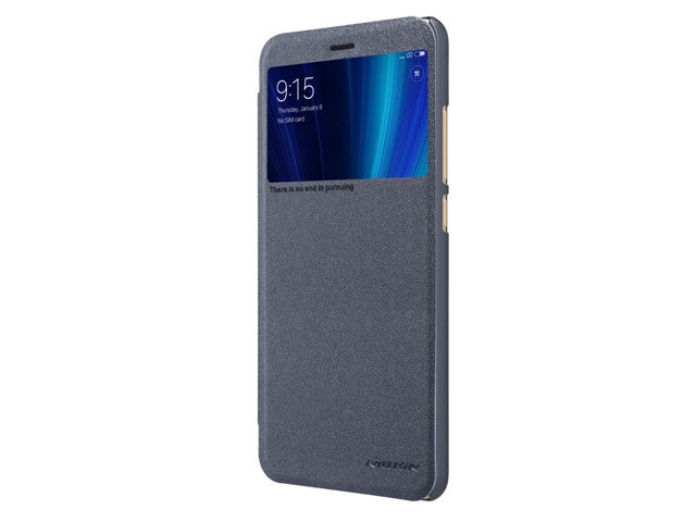 Чехол Nillkin Sparkle Leather Case для Xiaomi Mi A2 (темно-серый, винилискожа)