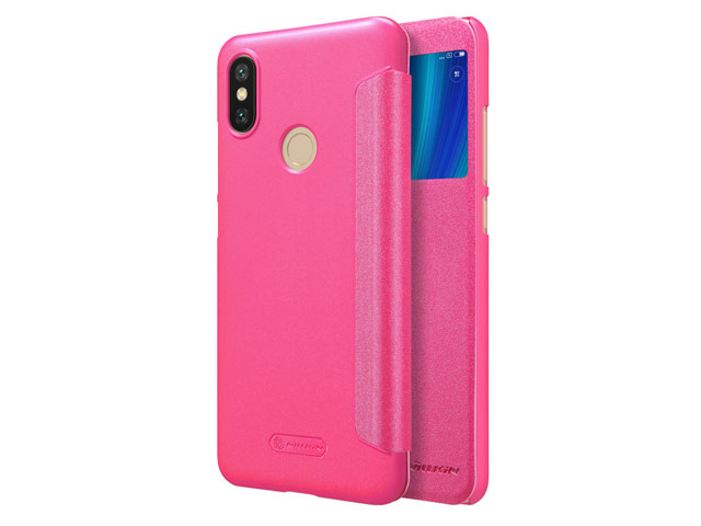 Чехол Nillkin Sparkle Leather Case для Xiaomi Mi A2 (розовый, винилискожа)