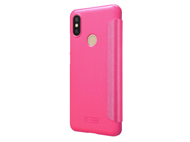 Чехол Nillkin Sparkle Leather Case для Xiaomi Mi A2 (розовый, винилискожа)