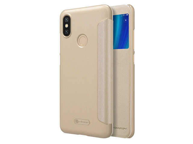Чехол Nillkin Sparkle Leather Case для Xiaomi Mi A2 (золотистый, винилискожа)