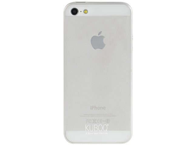 Чехол Kuboq Ultra Thin Light Series для Apple iPhone 5 (белый, гелевый)