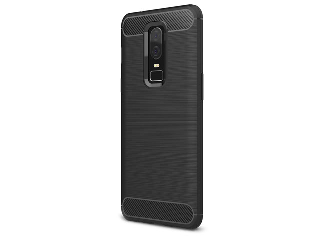 Чехол Yotrix Rugged Armor для OnePlus 6 (черный, гелевый)