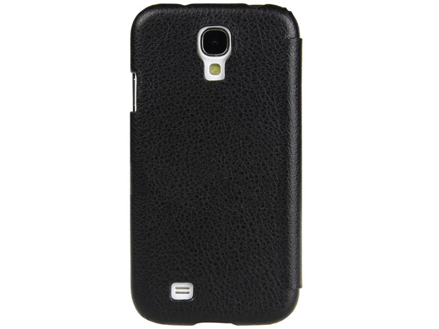 Чехол Kuboq Hora ID Caller Cover для Samsung Galaxy S4 i9500 (черный, кожанный)