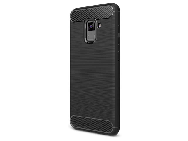 Чехол Yotrix Rugged Armor для Samsung Galaxy A6 2018 (черный, гелевый)