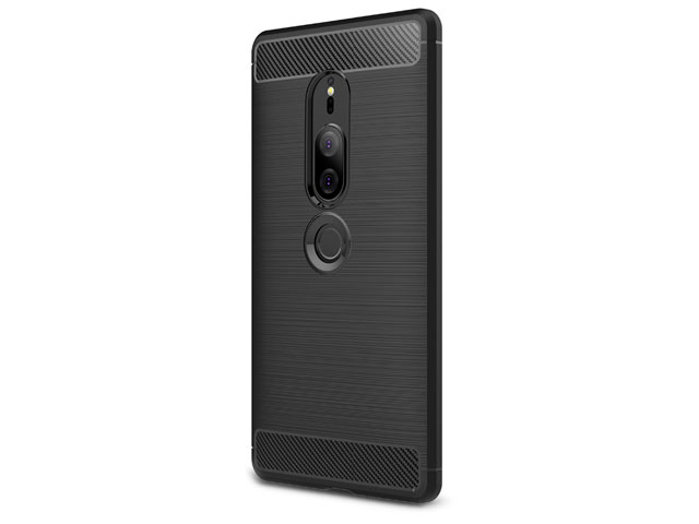 Чехол Yotrix Rugged Armor для Sony Xperia XZ2 premium (черный, гелевый)