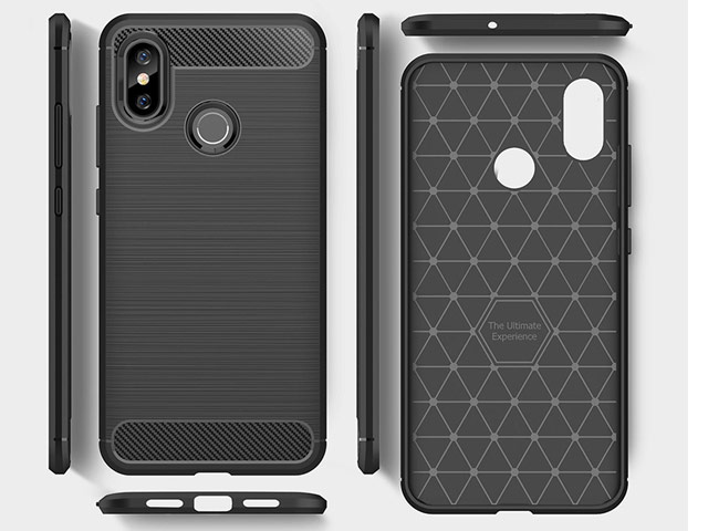 Чехол Yotrix Rugged Armor для Xiaomi Mi 8 (черный, гелевый)