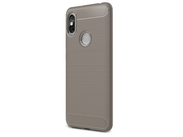 Чехол Yotrix Rugged Armor для Xiaomi Redmi S2 (серый, гелевый)
