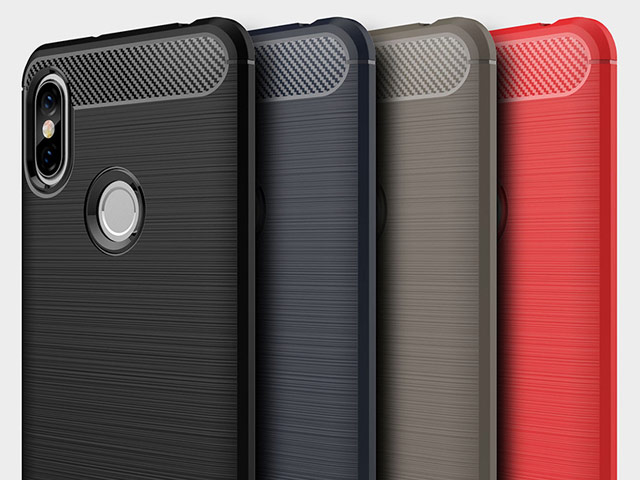 Чехол Yotrix Rugged Armor для Xiaomi Redmi S2 (серый, гелевый)