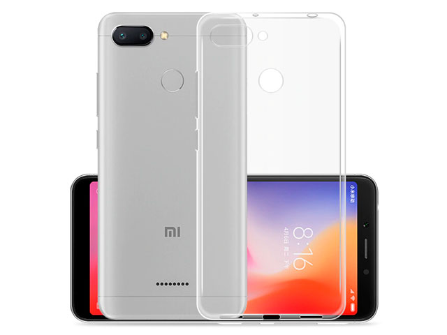 Чехол Yotrix UltrathinCase для Xiaomi Redmi 6 (прозрачный, гелевый)