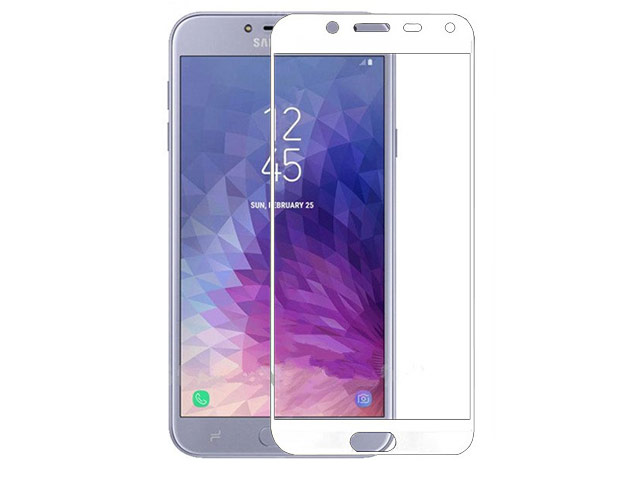 Защитное стекло Yotrix 3D Glass Protector для Samsung Galaxy J4 (белое)