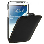 Чехол Vetti Craft Slim Flip Case для Samsung Galaxy Note 2 N7100 (черный, кожанный)