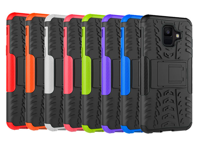 Чехол Yotrix Shockproof case для Samsung Galaxy A6 2018 (оранжевый, пластиковый)