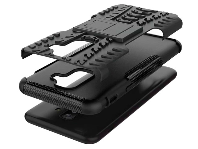 Чехол Yotrix Shockproof case для Samsung Galaxy A6 plus 2018 (белый, пластиковый)