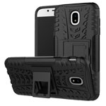 Чехол Yotrix Shockproof case для Samsung Galaxy J3 2018 (черный, пластиковый)