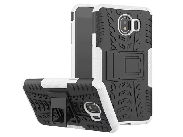 Чехол Yotrix Shockproof case для Samsung Galaxy J4 (белый, пластиковый)