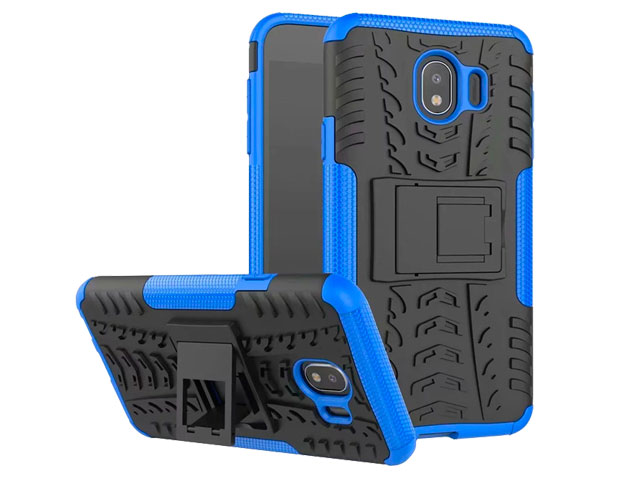 Чехол Yotrix Shockproof case для Samsung Galaxy J4 (синий, пластиковый)