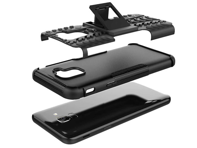 Чехол Yotrix Shockproof case для Samsung Galaxy J6 (белый, пластиковый)