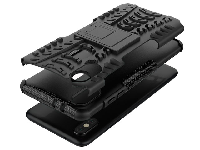 Чехол Yotrix Shockproof case для Xiaomi Mi A2 (красный, пластиковый)