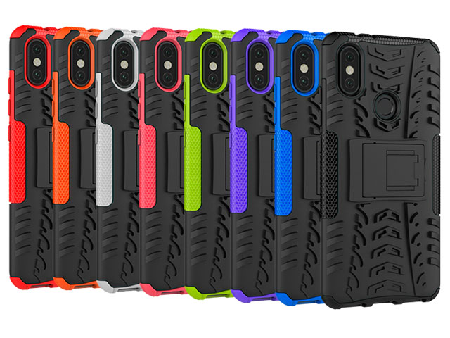 Чехол Yotrix Shockproof case для Xiaomi Mi A2 (красный, пластиковый)