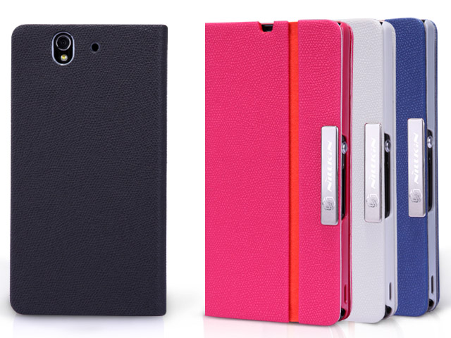 Чехол Nillkin Simplicity leather case для Sony Xperia Z L36i/L36h (черный, кожанный)