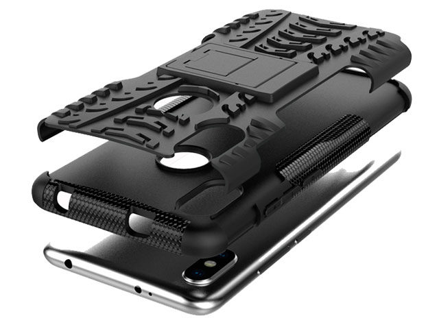 Чехол Yotrix Shockproof case для Xiaomi Redmi S2 (черный, пластиковый)