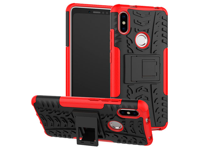 Чехол Yotrix Shockproof case для Xiaomi Redmi S2 (красный, пластиковый)