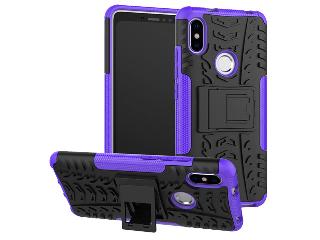 Чехол Yotrix Shockproof case для Xiaomi Redmi S2 (фиолетовый, пластиковый)