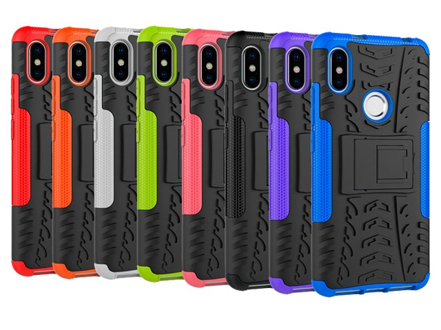 Чехол Yotrix Shockproof case для Xiaomi Redmi S2 (фиолетовый, пластиковый)
