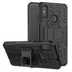 Чехол Yotrix Shockproof case для Xiaomi Mi 8 (черный, пластиковый)