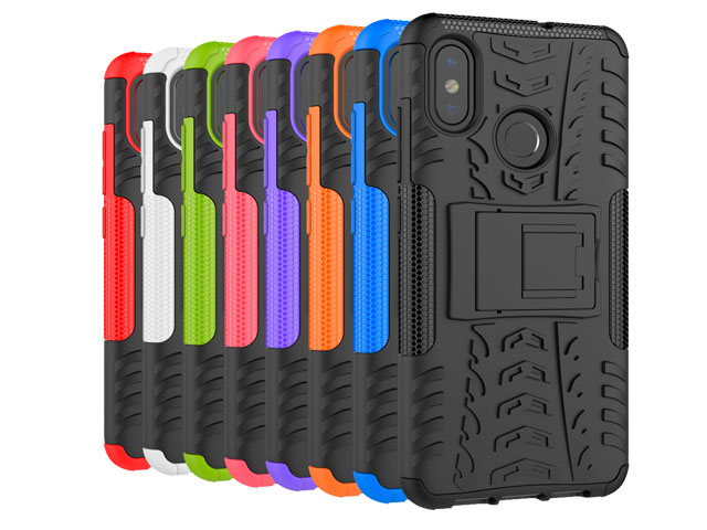 Чехол Yotrix Shockproof case для Xiaomi Mi 8 (черный, пластиковый)