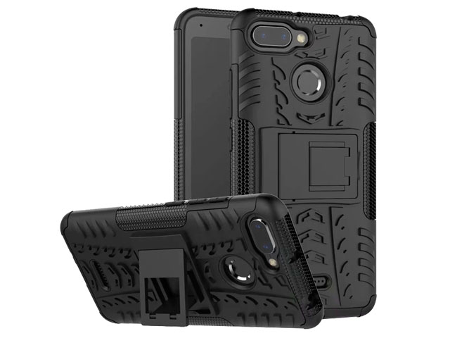 Чехол Yotrix Shockproof case для Xiaomi Redmi 6 (черный, пластиковый)