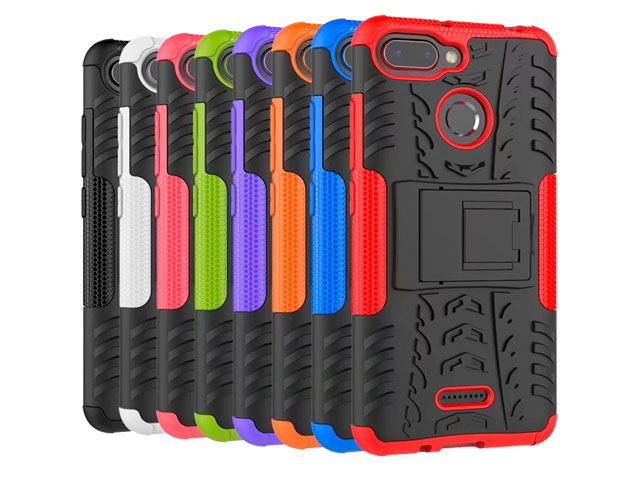 Чехол Yotrix Shockproof case для Xiaomi Redmi 6 (красный, пластиковый)