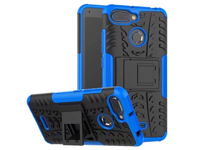 Чехол Yotrix Shockproof case для Xiaomi Redmi 6 (синий, пластиковый)