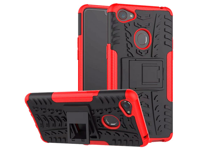 Чехол Yotrix Shockproof case для OPPO F7 (красный, пластиковый)