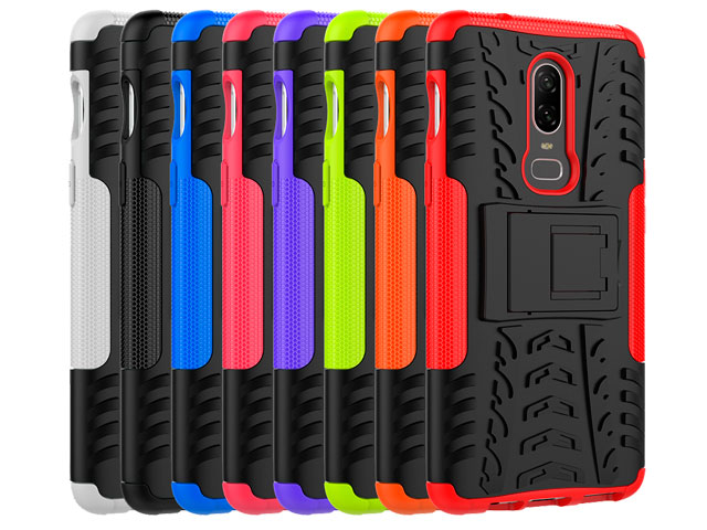 Чехол Yotrix Shockproof case для OnePlus 6 (черный, пластиковый)