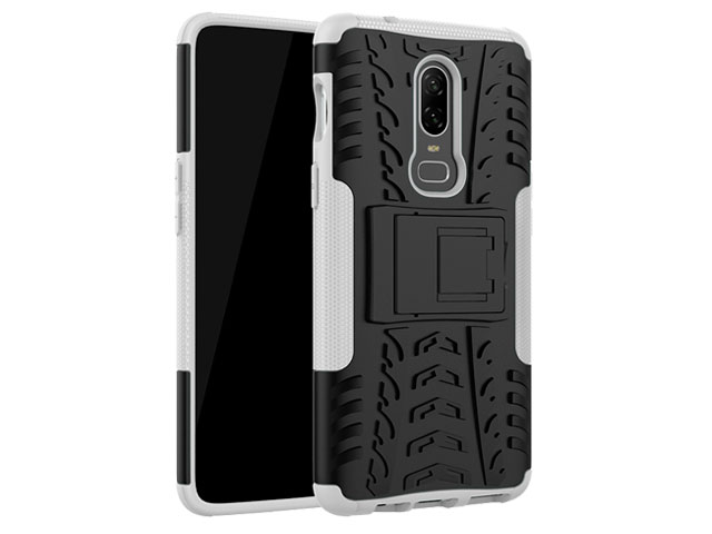 Чехол Yotrix Shockproof case для OnePlus 6 (белый, пластиковый)