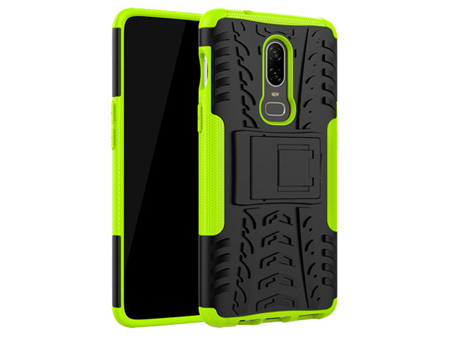 Чехол Yotrix Shockproof case для OnePlus 6 (зеленый, пластиковый)