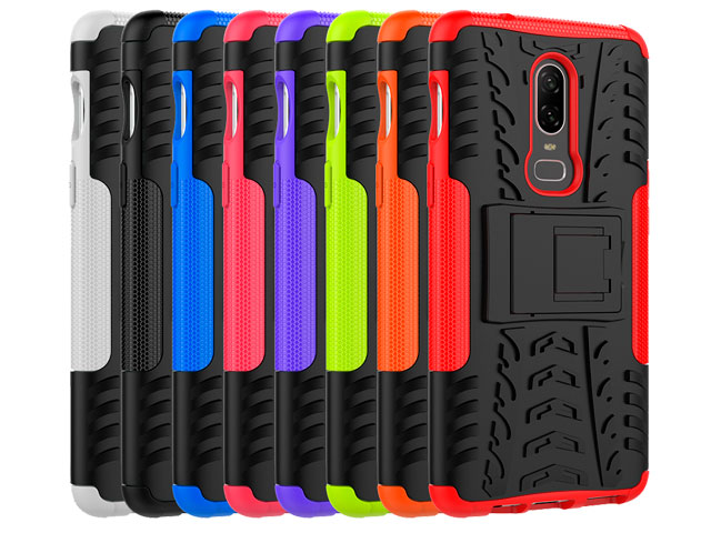 Чехол Yotrix Shockproof case для OnePlus 6 (красный, пластиковый)