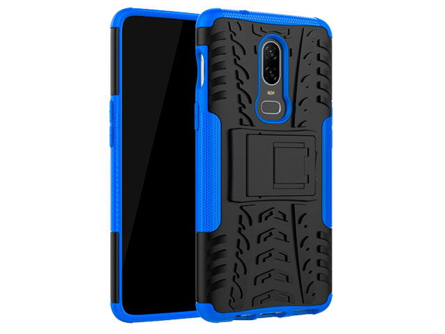 Чехол Yotrix Shockproof case для OnePlus 6 (синий, пластиковый)